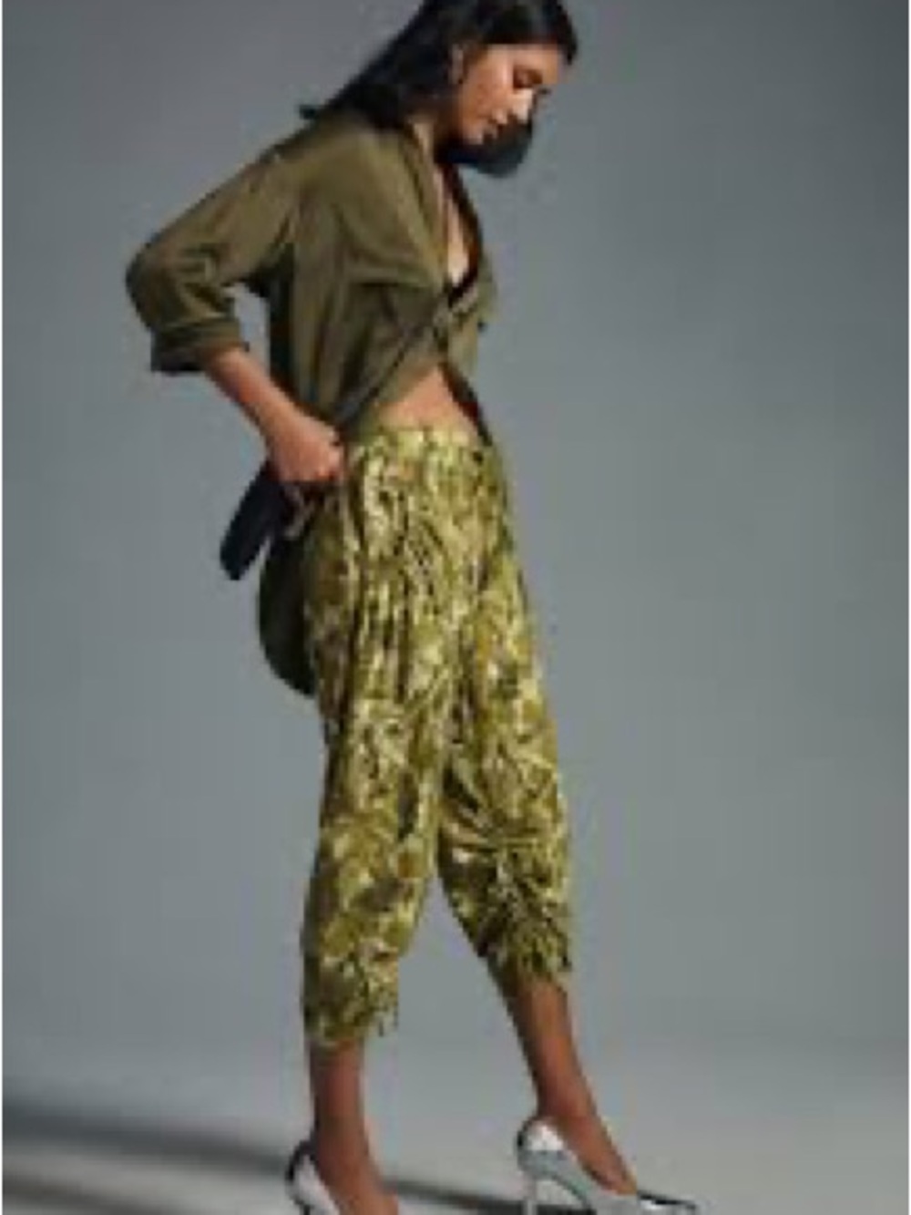 Anthro New Daily Practice Arid Crop Pants S Harem Pants - Women's Casual Wear